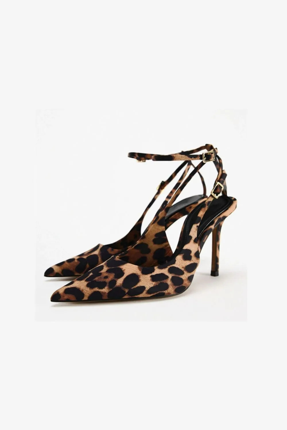 Leopard Point Toe Stiletto Pumps Leopard