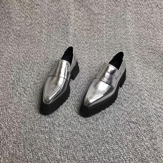 Chunky Platform Slip-On Loafers
