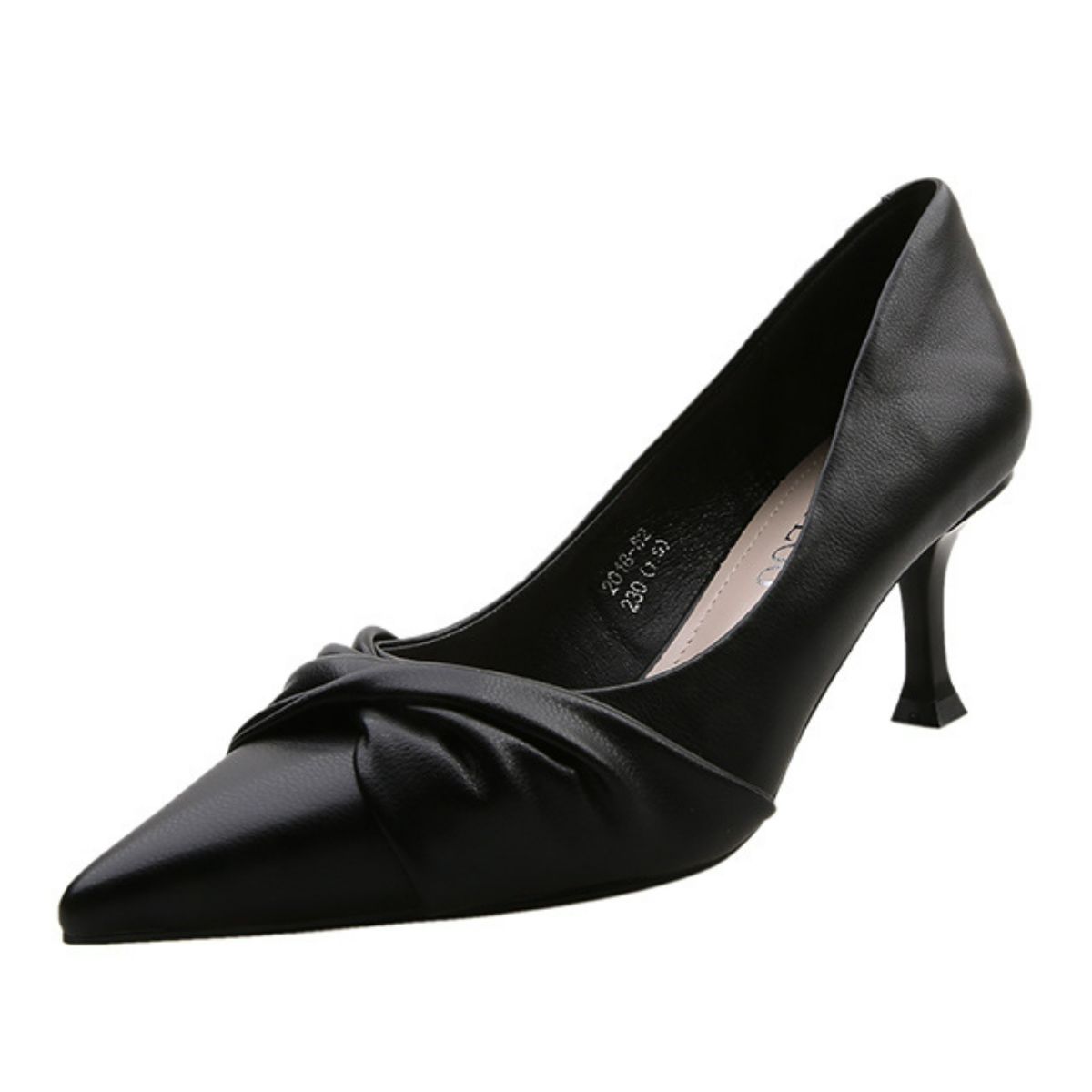 Point Toe Stiletto Pumps Black