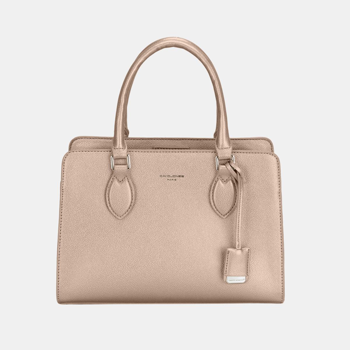 David Jones PU Leather Handbag Natural One Size