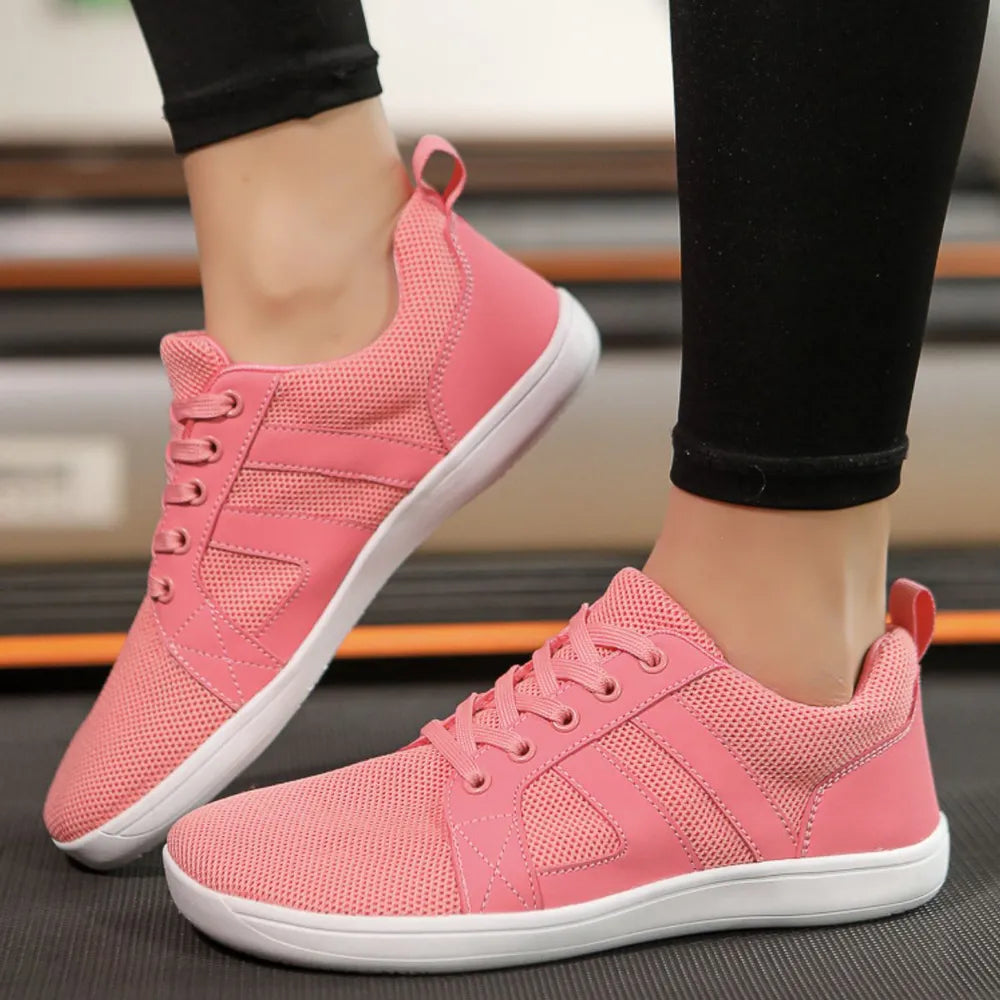 Breathable Mesh Round Toe Athletic Pink