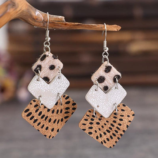 Alloy Drop Earrings Tan One Size