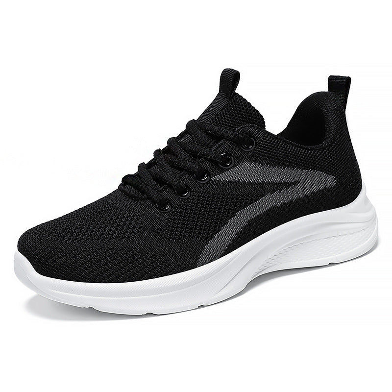 Lace Up Mesh Breathable Athletic Black