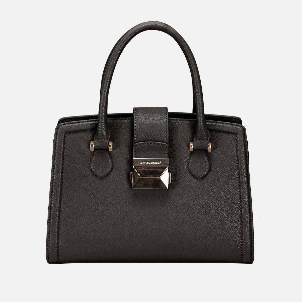 David Jones PU Leather Handbag Black One Size