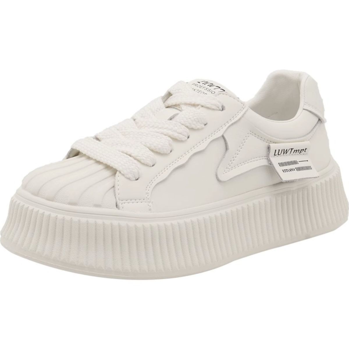 Lace Up Round Toe Platform Sneakers