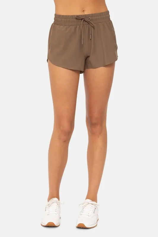MONO B Drawcord Mini Shorts JAVA