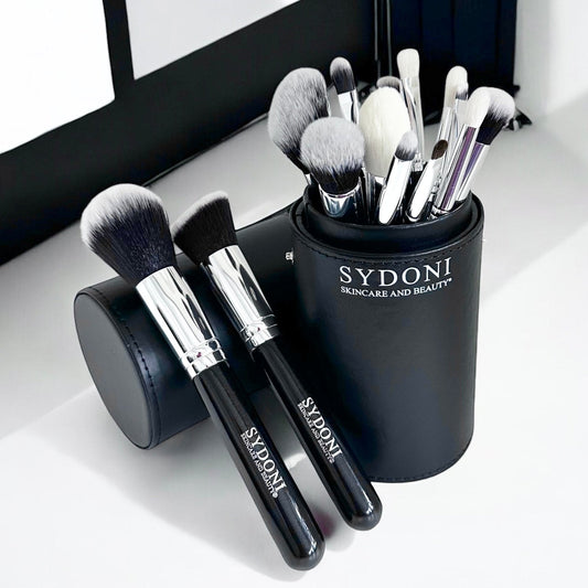 MOST LOVED! 14 PIECE PROFESSIONAL MAKEUP BRUSH SET with TRAVEL BRUSH HOLDER