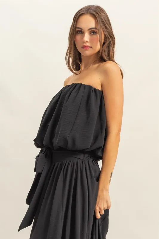 HYFVE Bubble Hem Tube Top