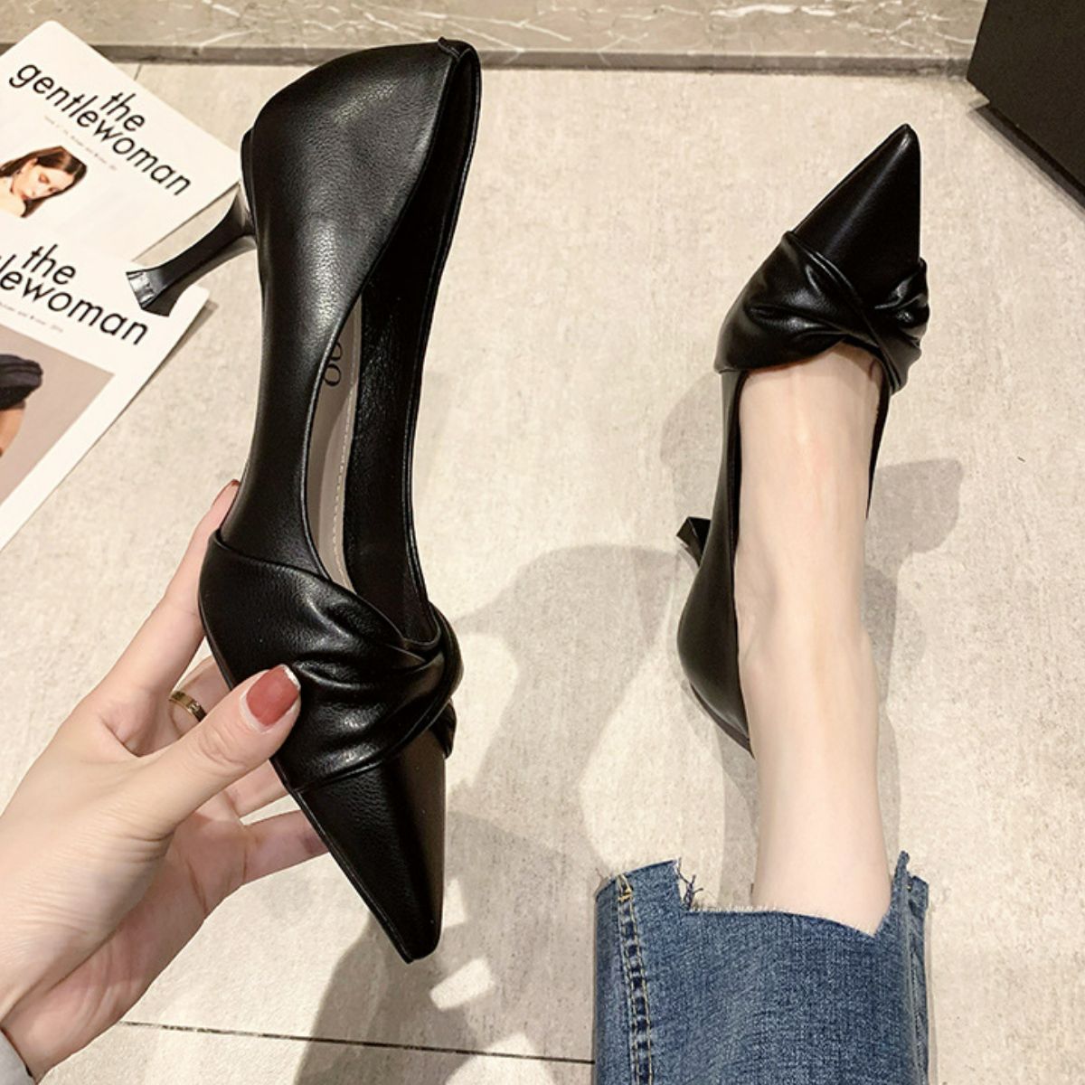 Point Toe Stiletto Pumps