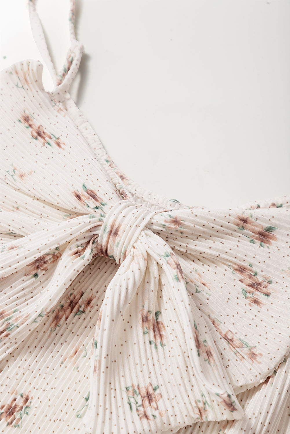 Floral Bow Back Scoop Neck Cami