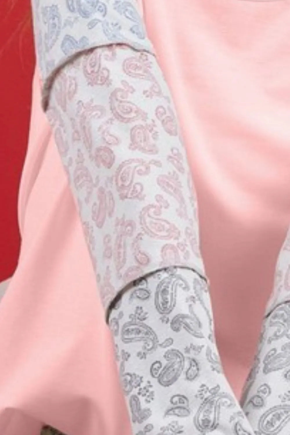 BiBi French Terry with Paisley Triblend Color Block