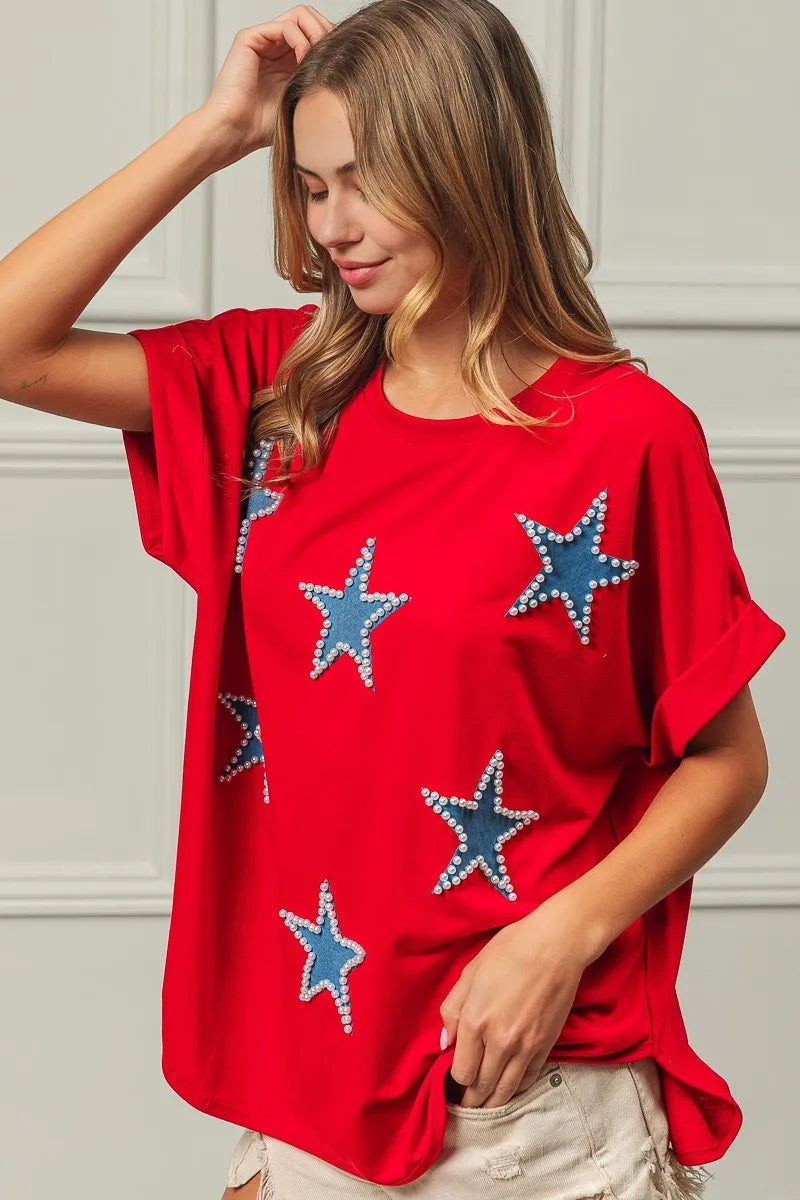 BiBi Fourth Of July Terry T-Shirt