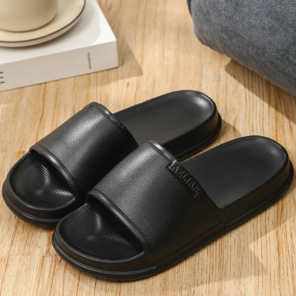 Open Toe Platform Slippers