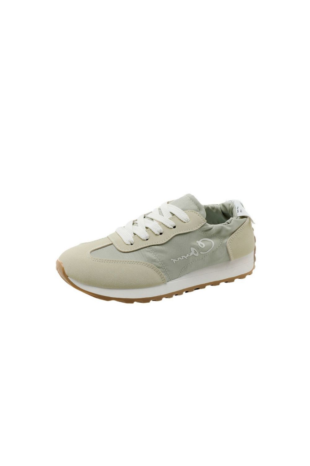 Contrast Round Toe Athletic Light Green