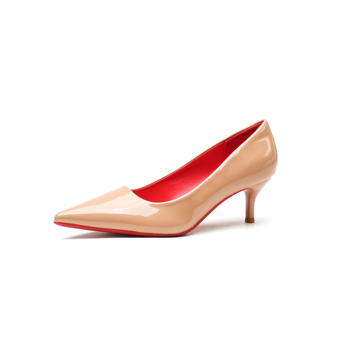 Point Toe Kitten Heels Pumps Watermelon pink