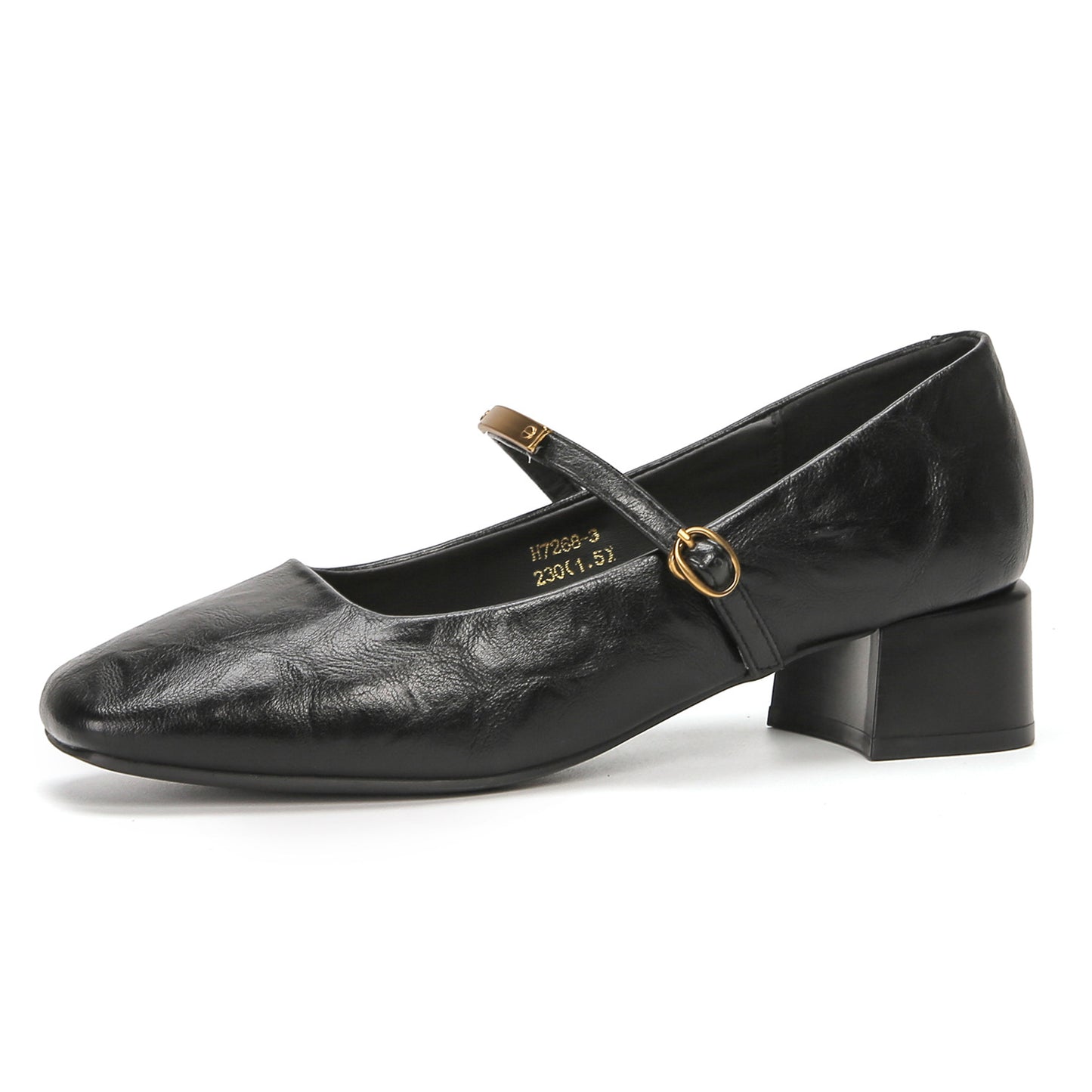 Square Toe Block Heel Pumps