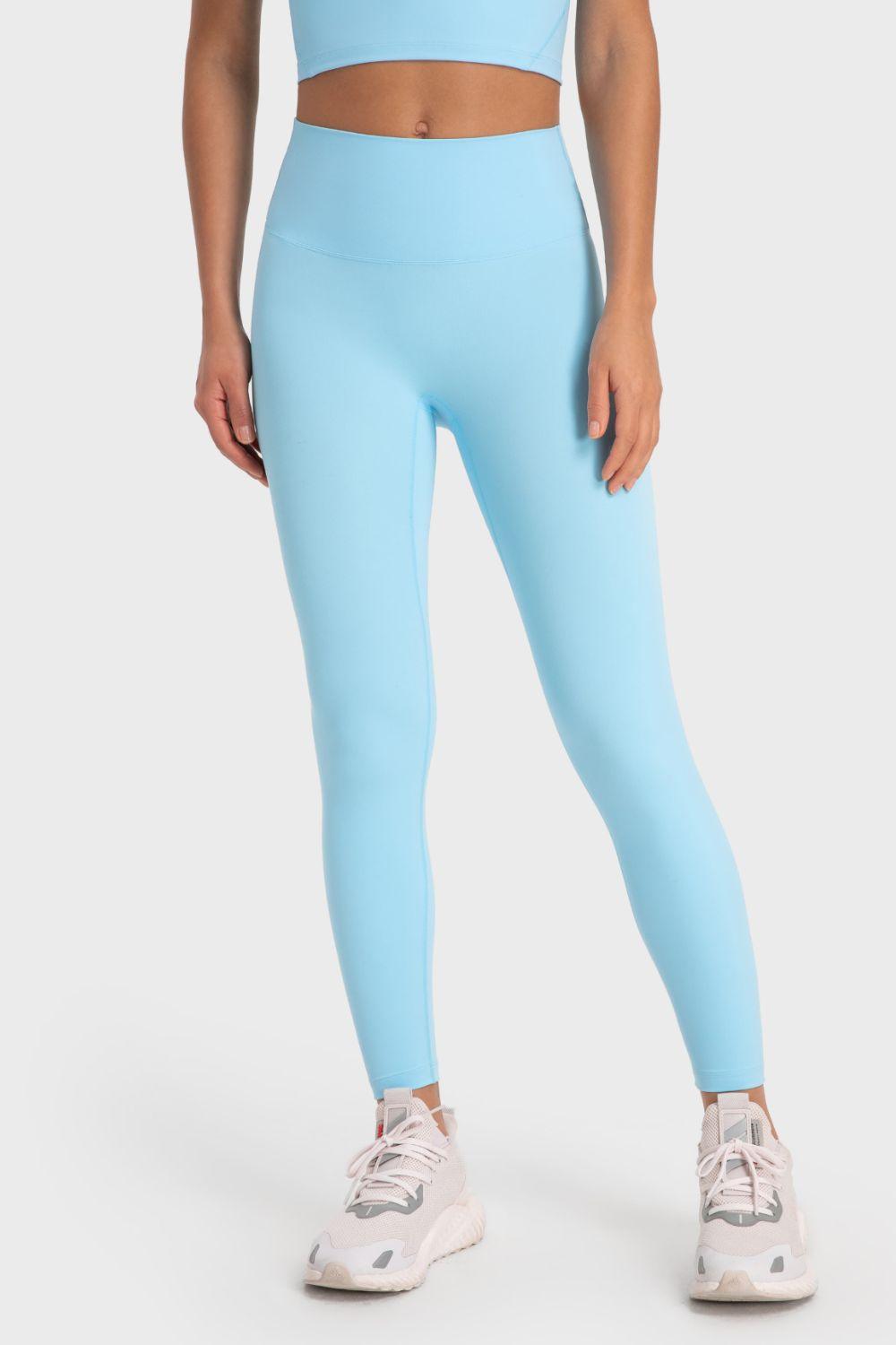 Millennia Basic Full Length Active Leggings Mint Blue