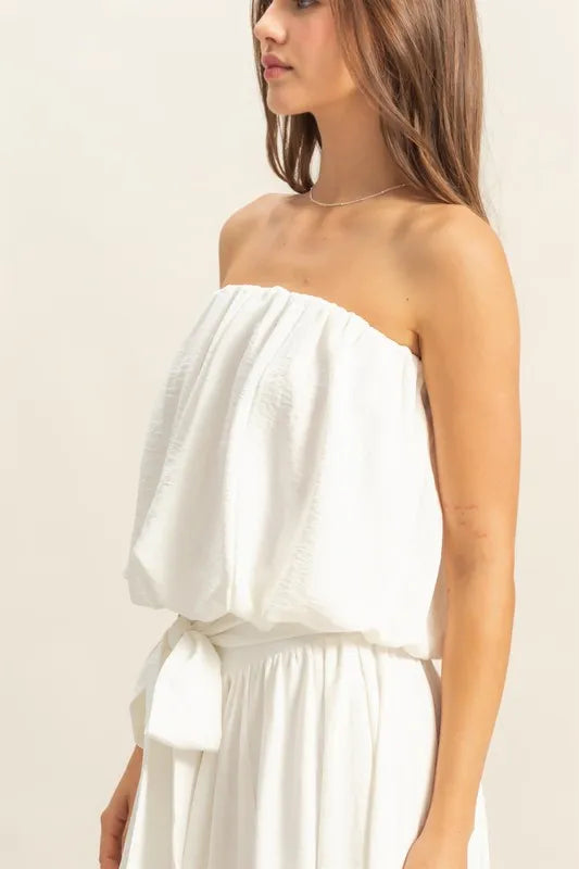 HYFVE Bubble Hem Tube Top