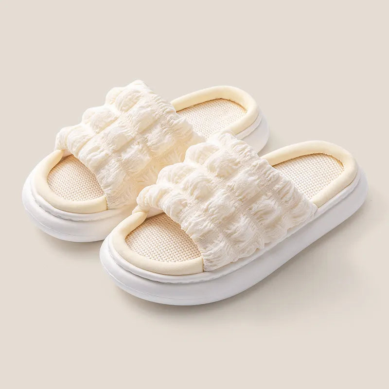 Open Toe Platform Slippers