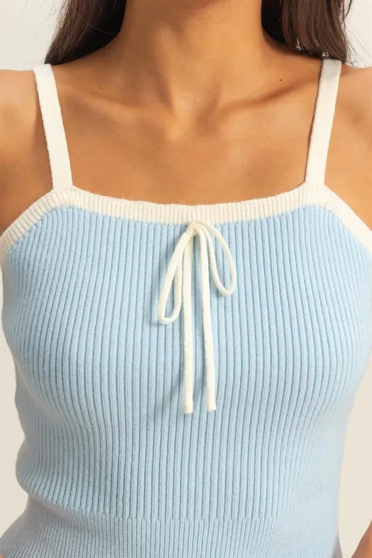 HYFVE Square Neck Ribbed Knit Cami