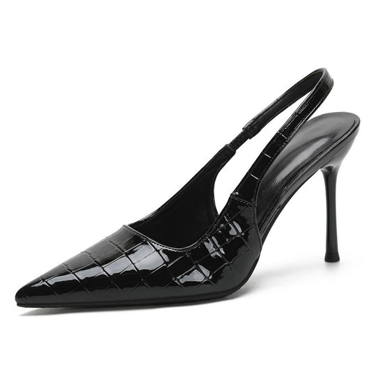 Point Toe Stiletto Slingback Pumps