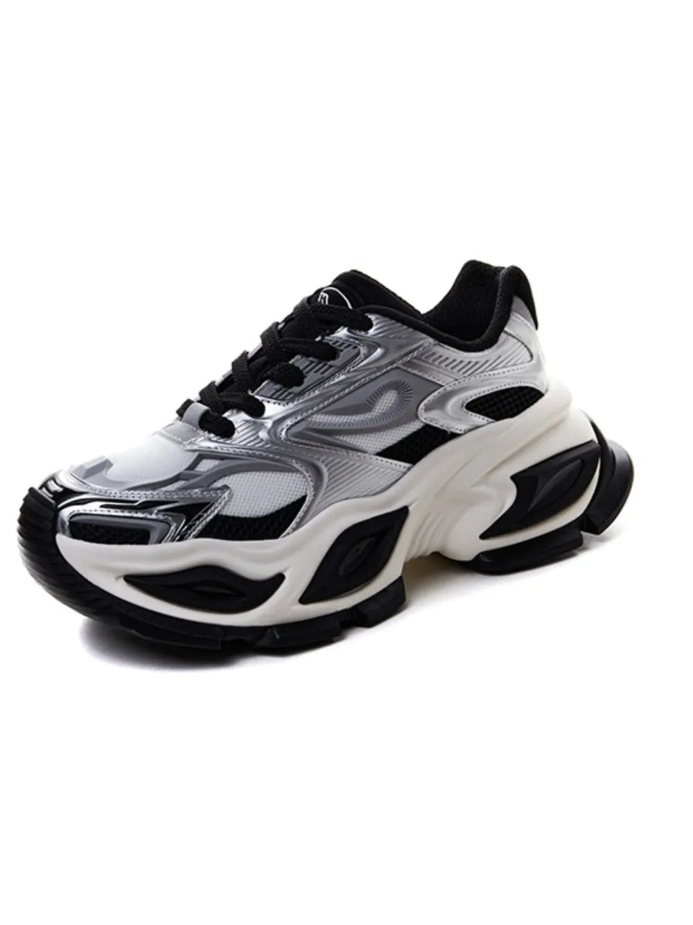 Contrast Chunky Platform Athletic Black