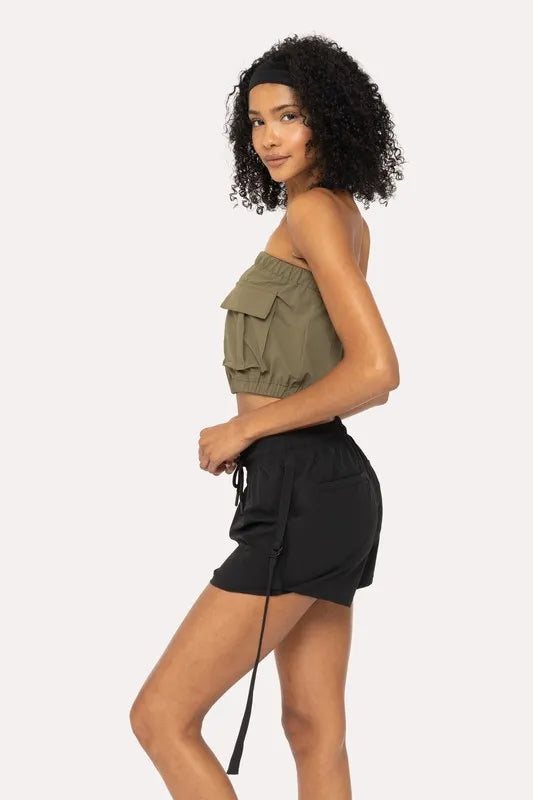 MONO B Cargochic Ribstop Tube Top