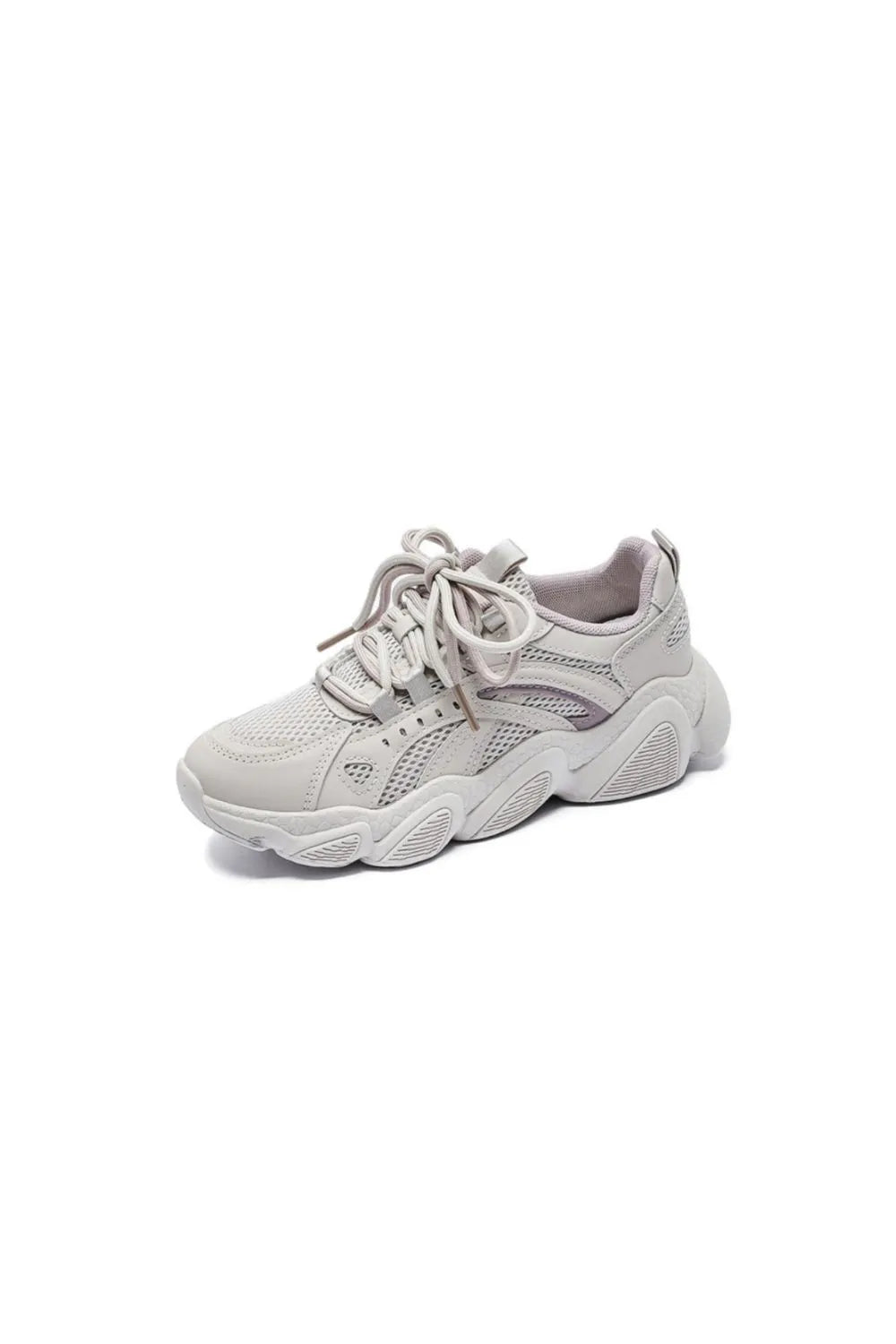 Lace Up Mesh Breathable Athletic Lavender