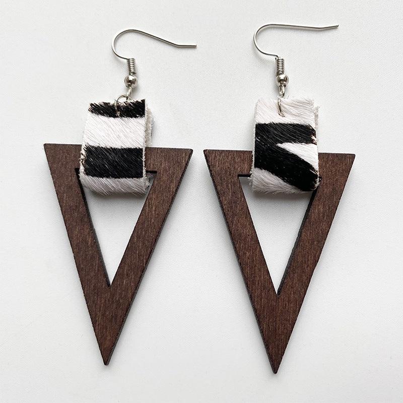 Geometric Drop Earrings Style A One Size