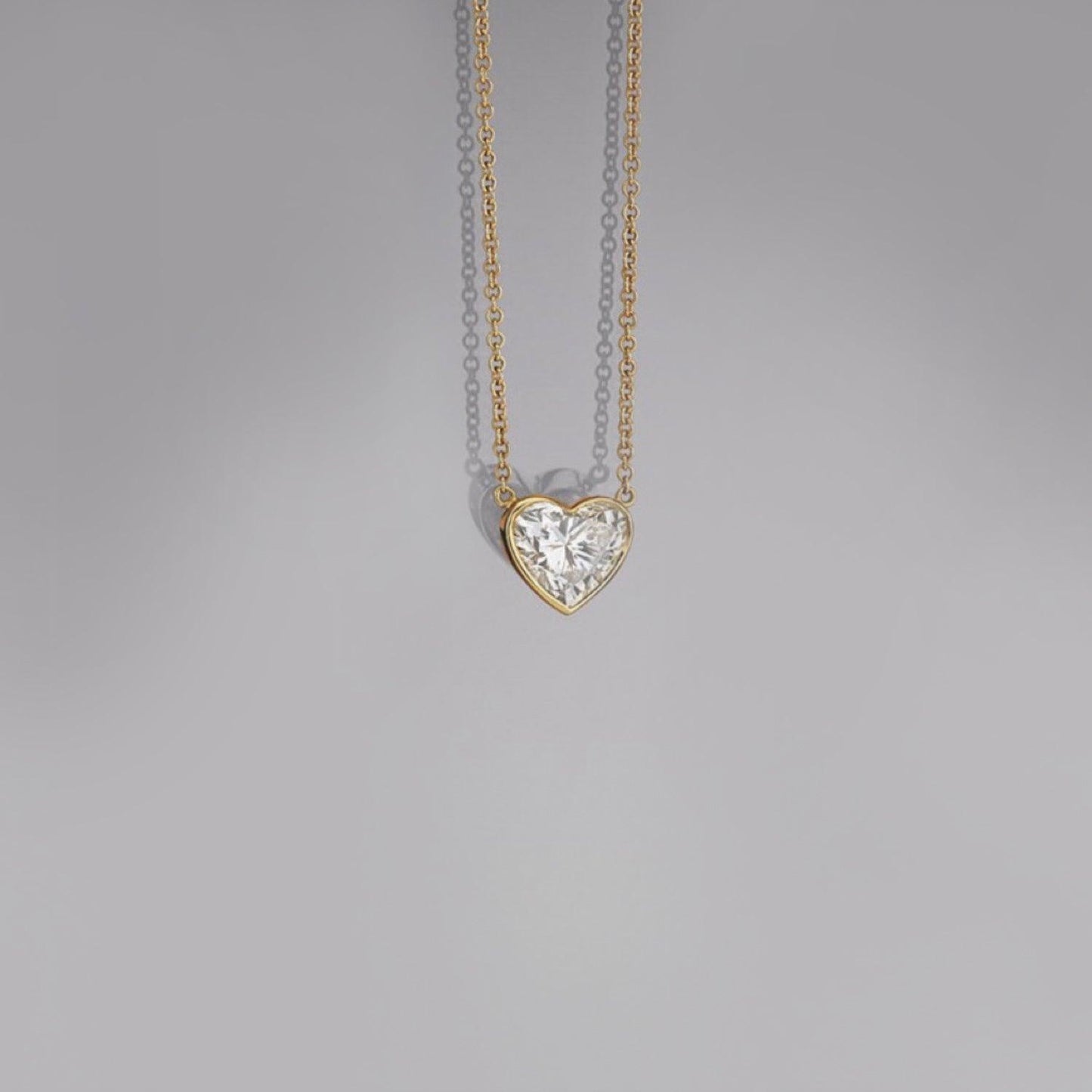 18K Gold-Plated Stainless Steel Pendant Necklace Style C One Size