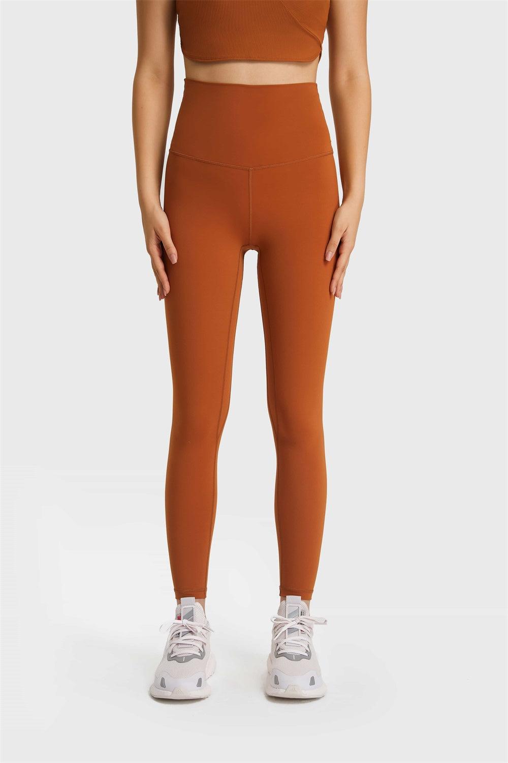 Millennia Ultra Soft High Waist Leggings Brown