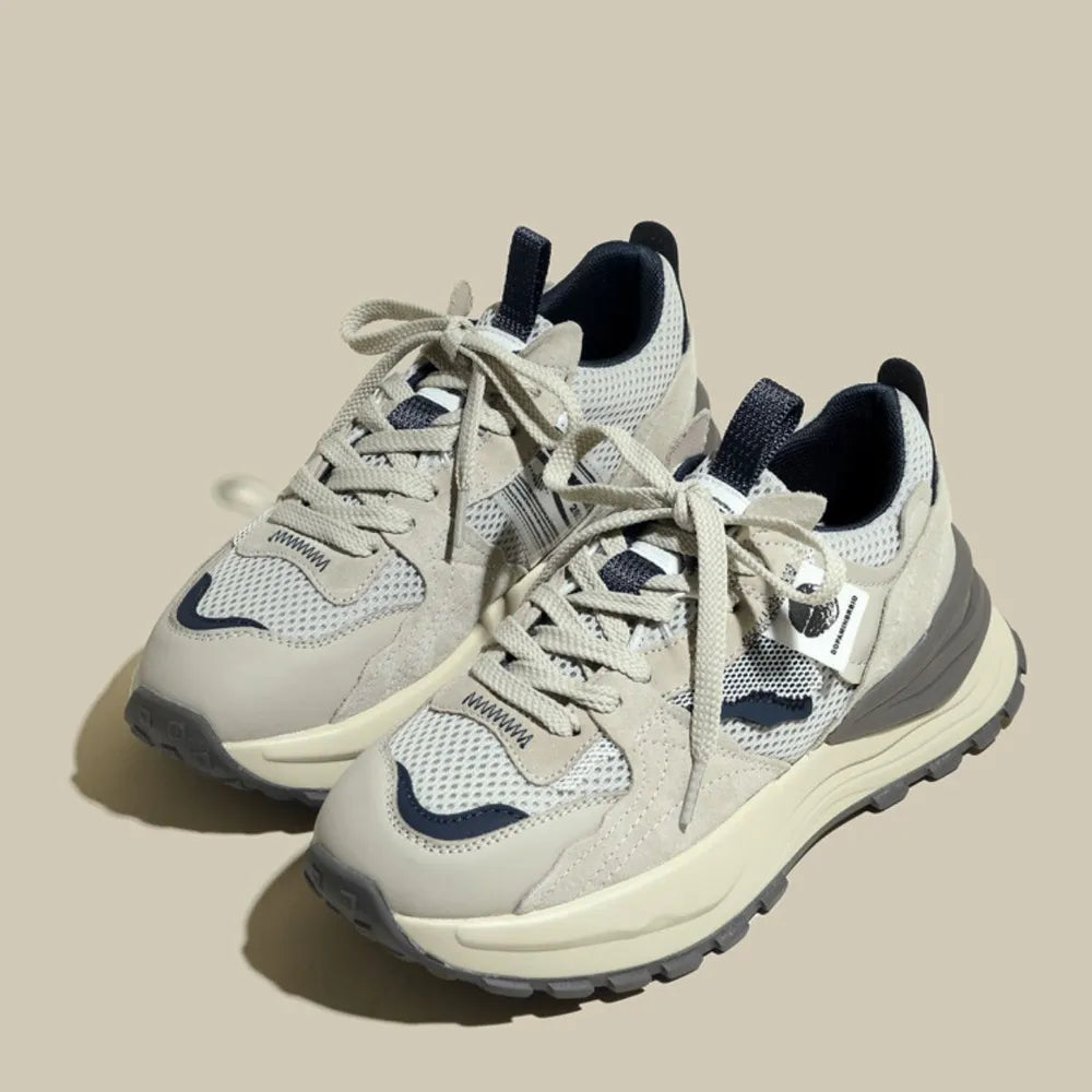 Round Toe Platform Sneakers