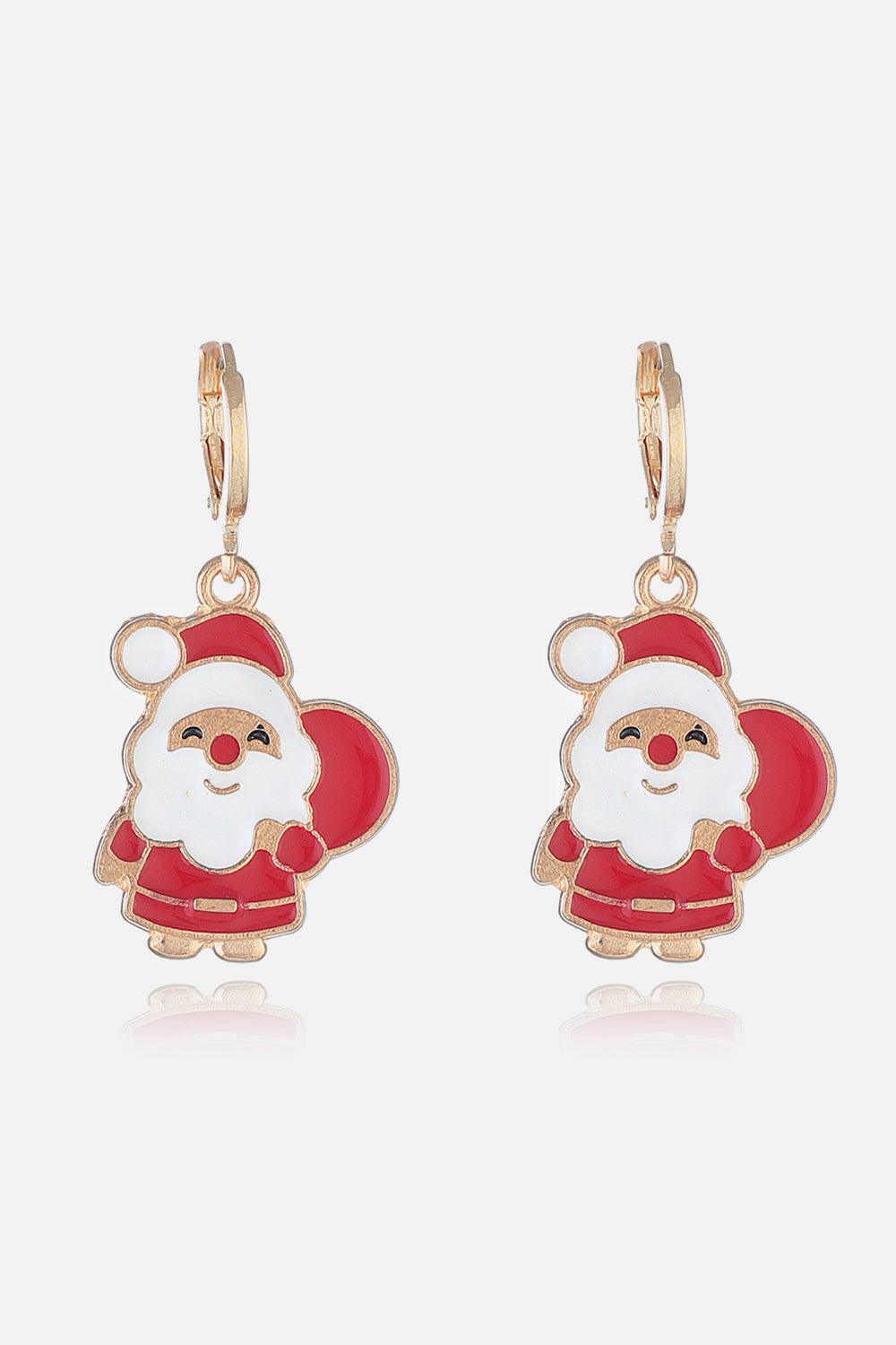 Christmas Theme Alloy Earrings Style L One Size