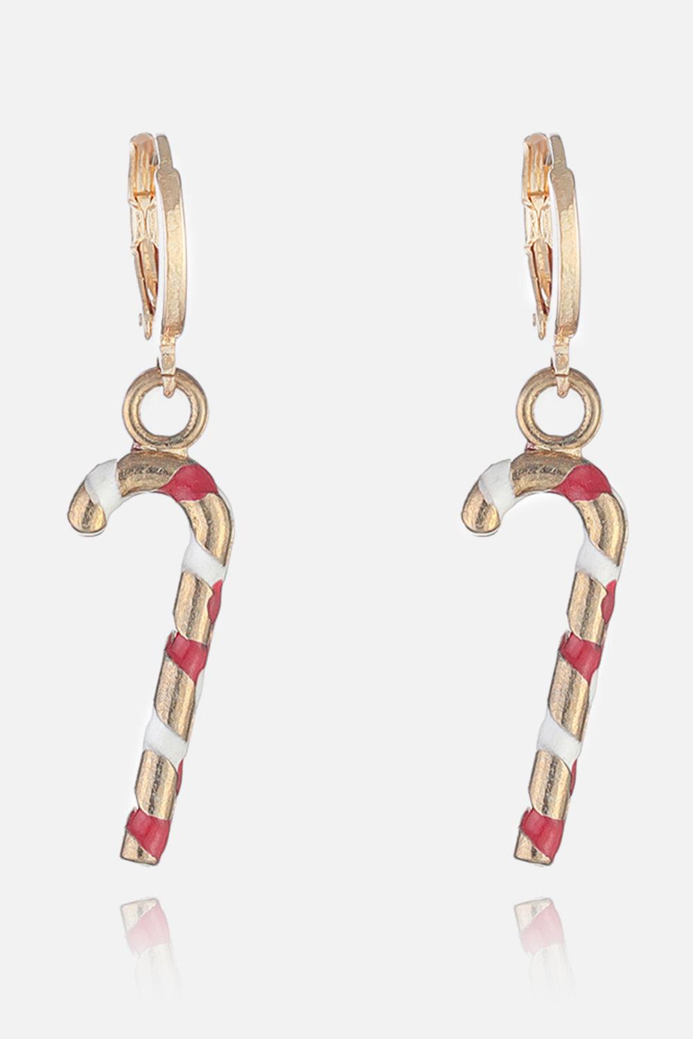 Christmas Theme Alloy Earrings Style K One Size