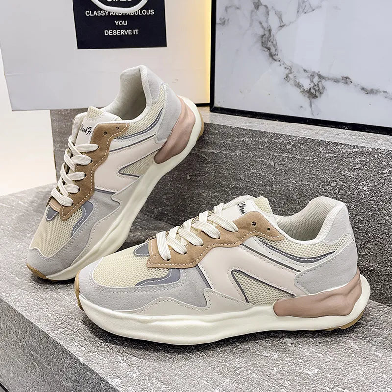 Contrast Platfrom Athletic Beige