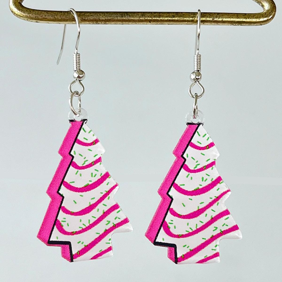 Geometric Shape Acrylic Dangle Earrings Style A One Size