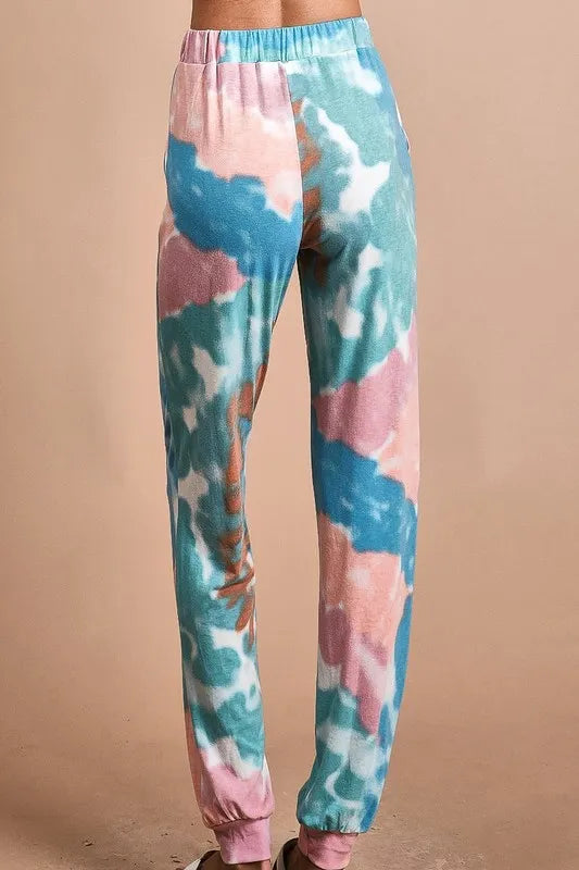 BiBi Tie Dye French Terry Jogger Pants