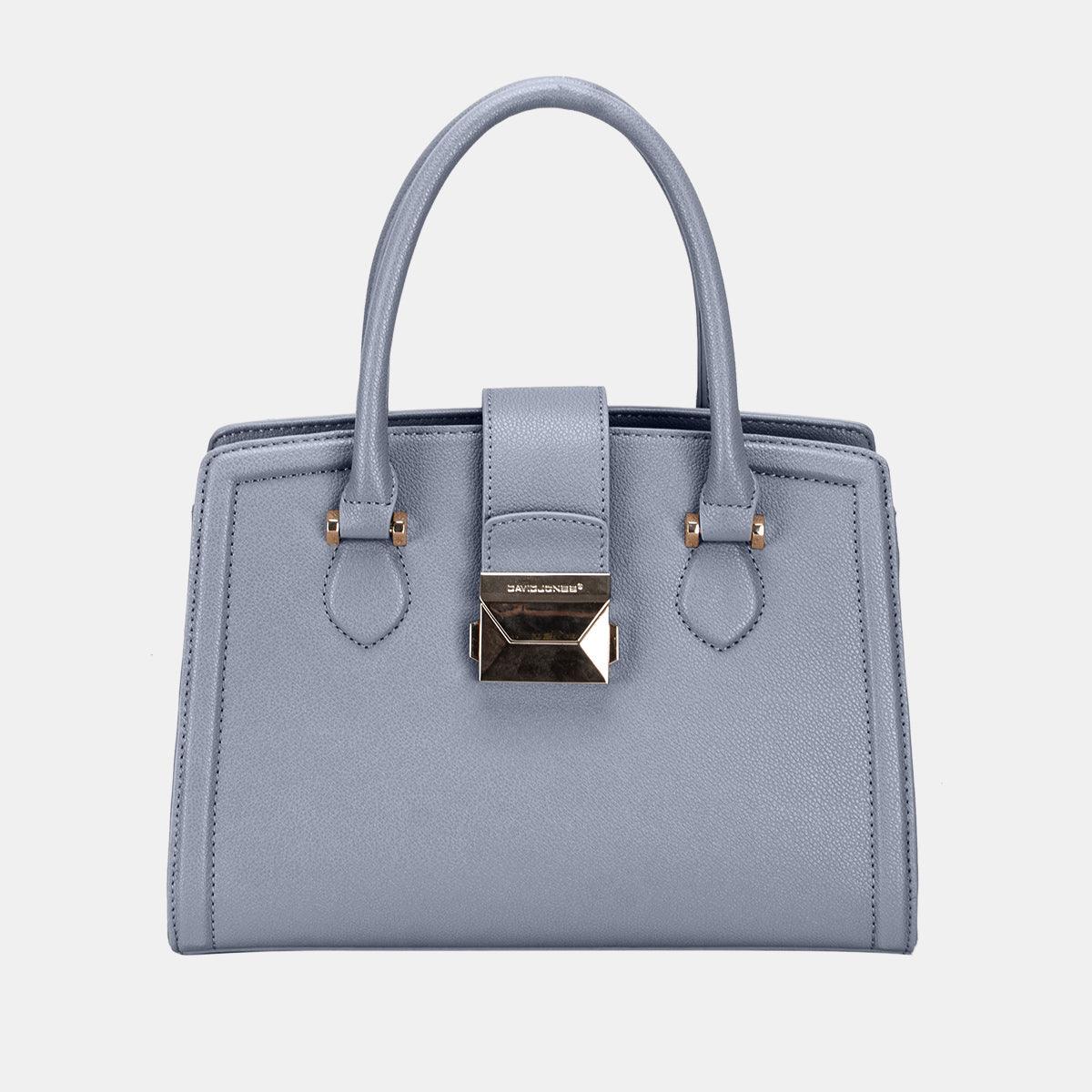 David Jones PU Leather Handbag Navy One Size