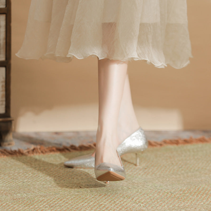 Point Toe Kitten Heels Pumps
