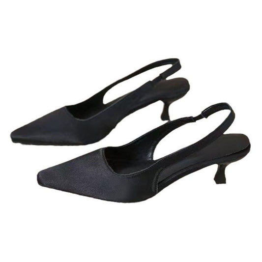 Point Toe Kitten Heel Slingback Pumps