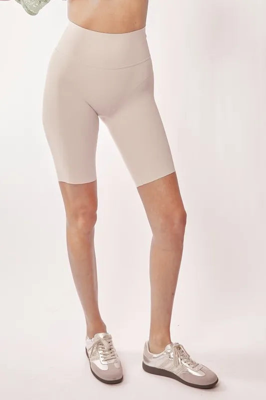 Davi & Dani High Waisted Biker Leggings