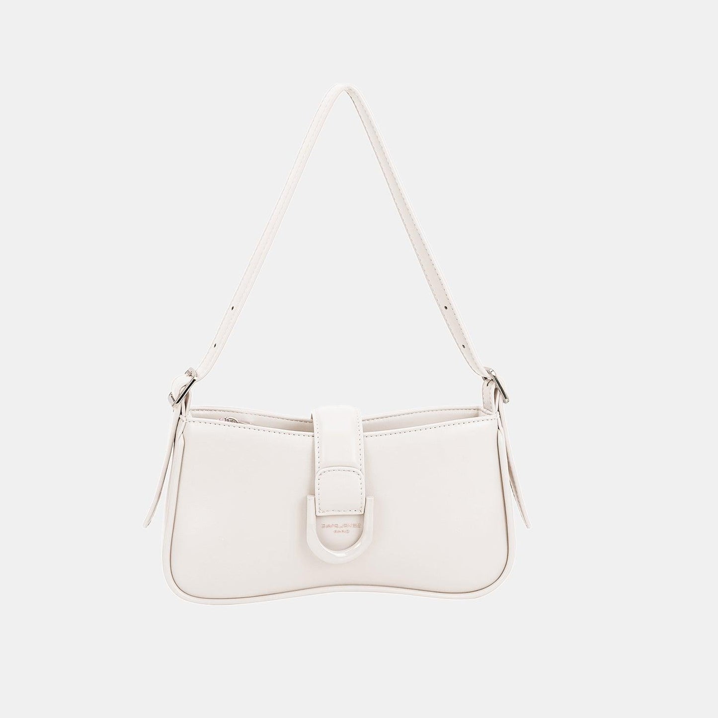 David Jones PU Small Leather Shoulder Bag White One Size