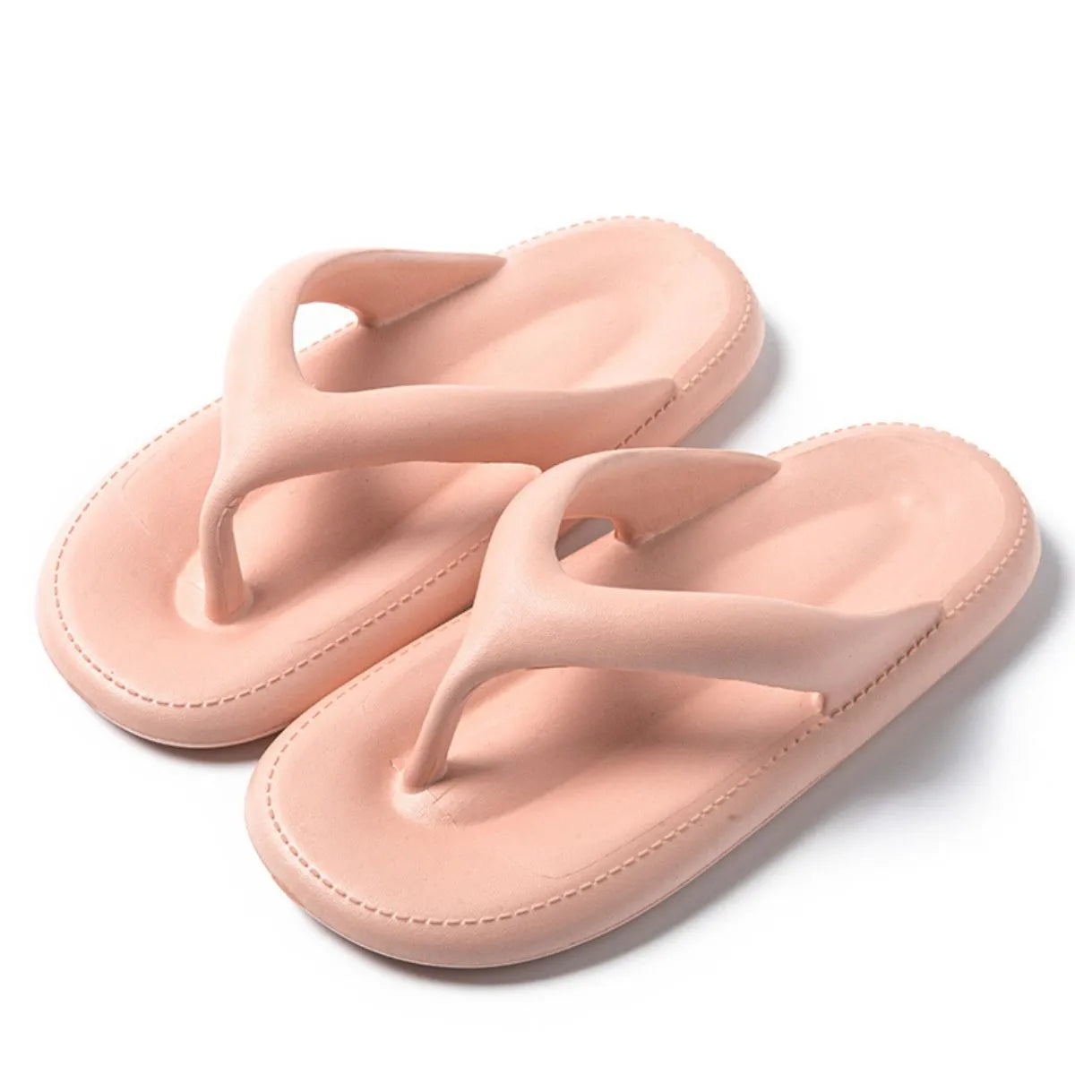 Toe Post Platform Slippers Pink