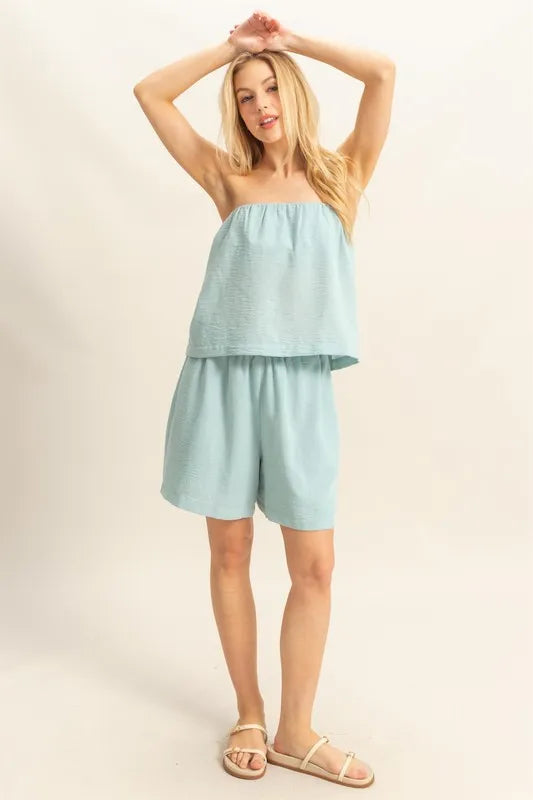 HYFVE Tube Top and Flowy Shorts Set