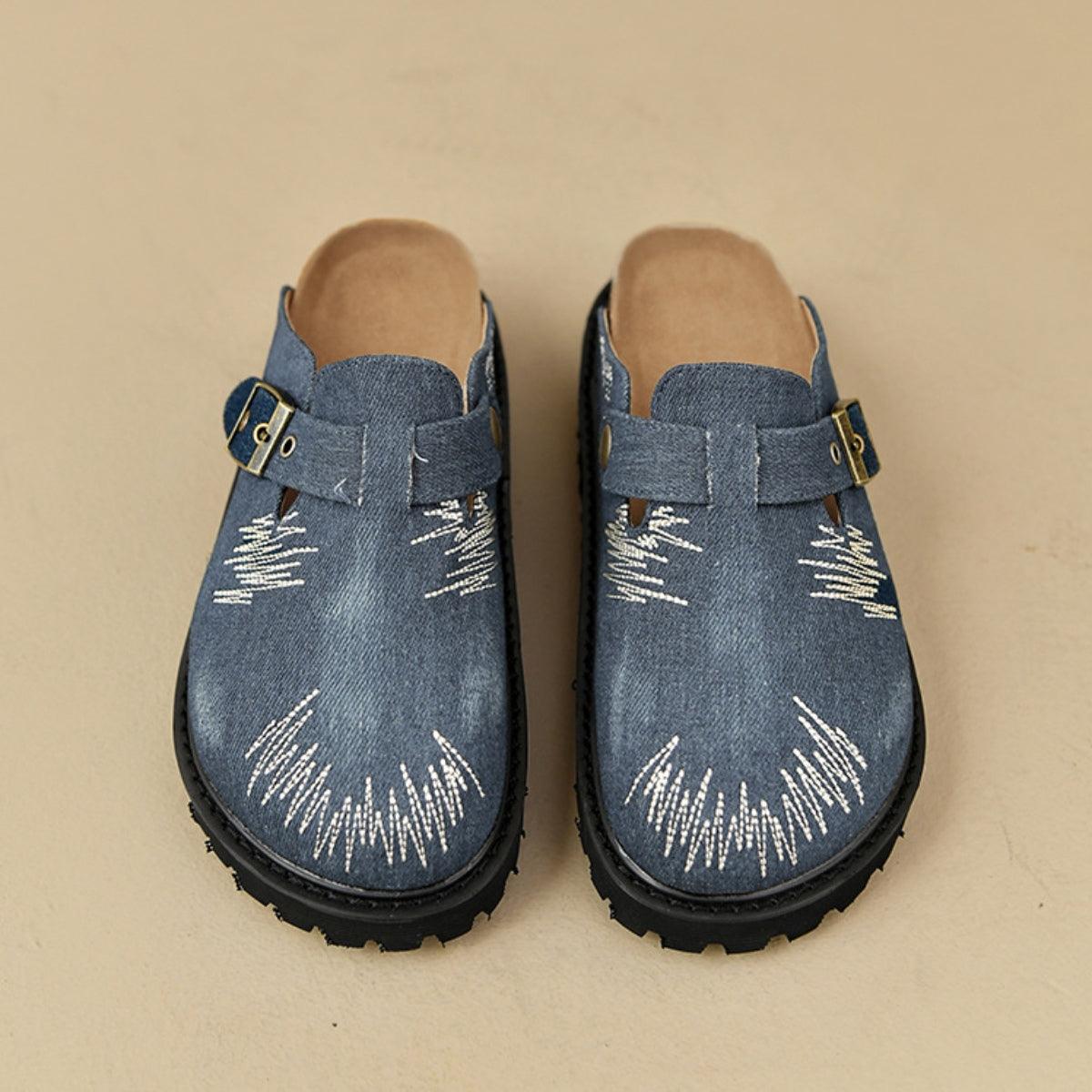 Round Toe Platform Loafers Medium