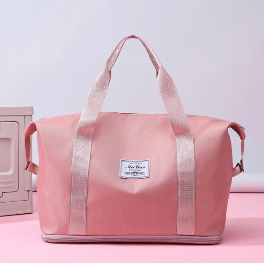 Oxford Cloth Oversize Travel Bag Dusty Pink One Size