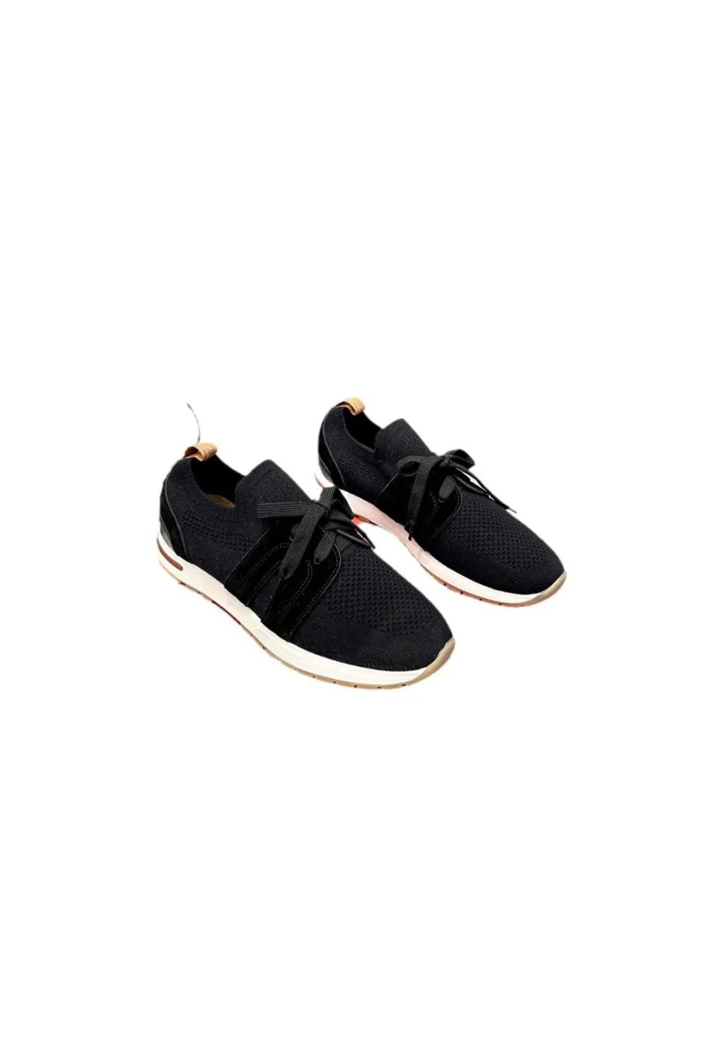 Mesh Flats Slip-On Sneakers Black