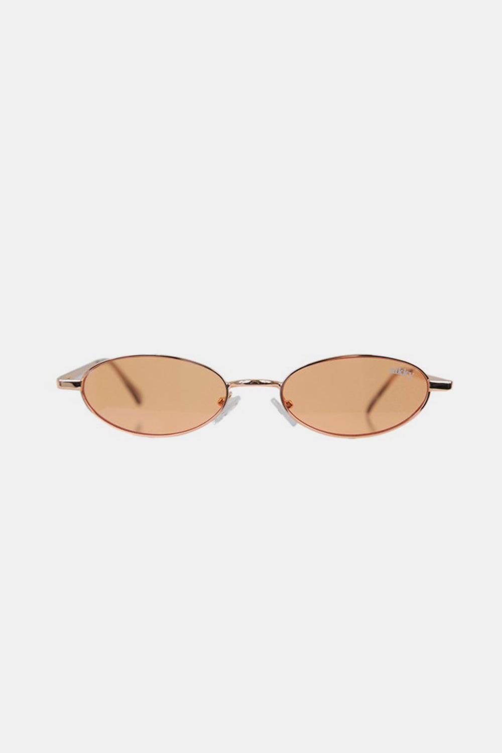 Nicole Lee USA Metal Frame Finley Oval Sunglasses yellow One Size
