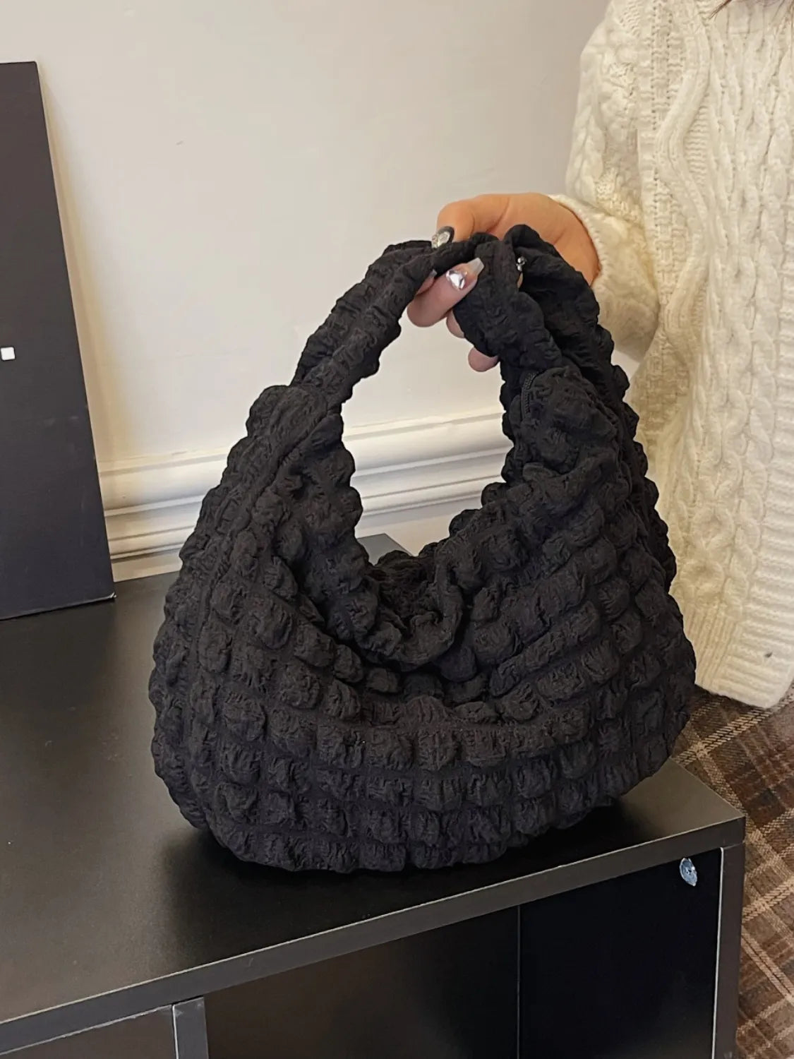 Cloud Puff Shoulder Bag Black One Size