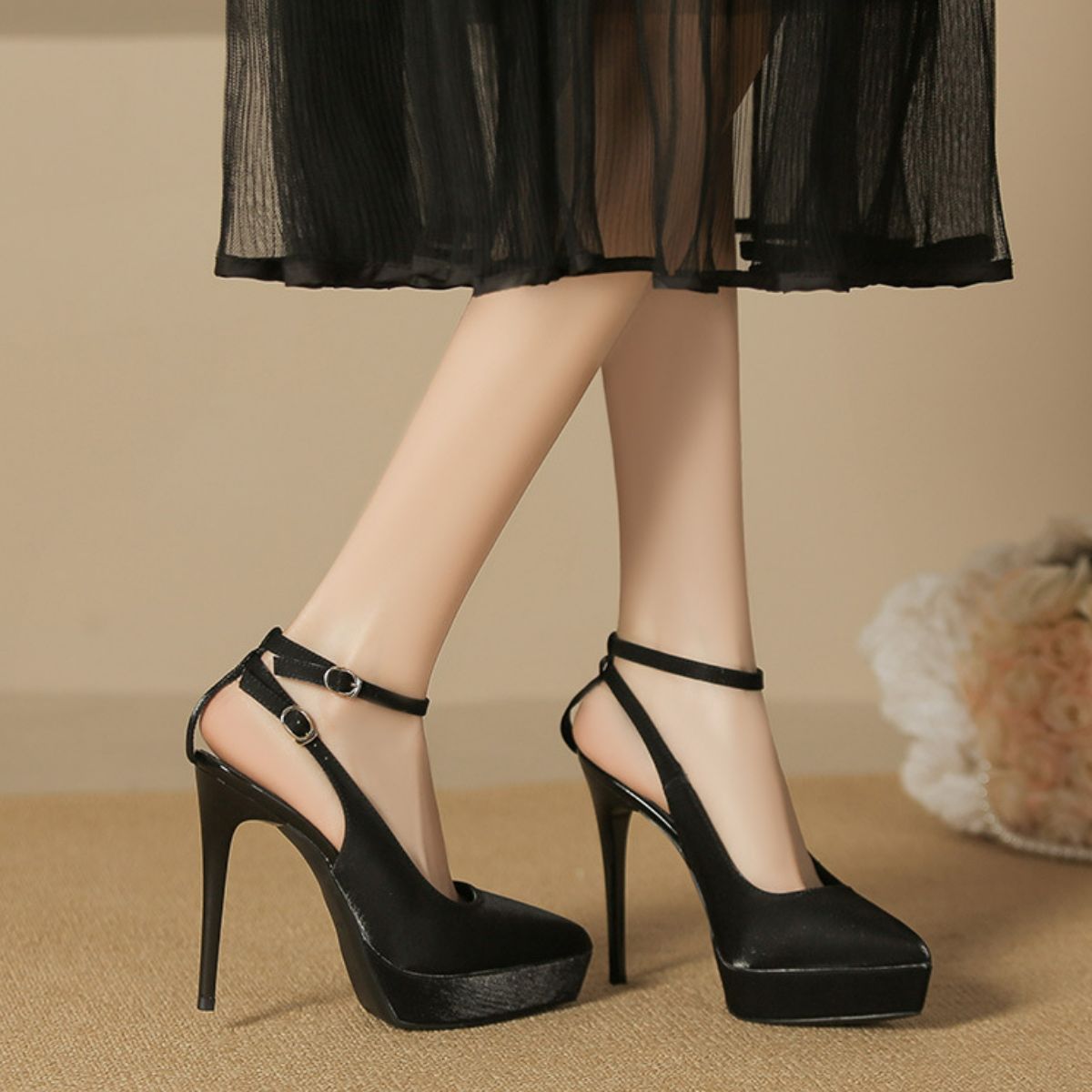 Point Toe Stiletto Pumps